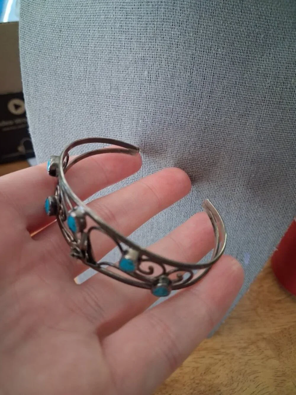 Vintage Sterling silver cuff bracelet